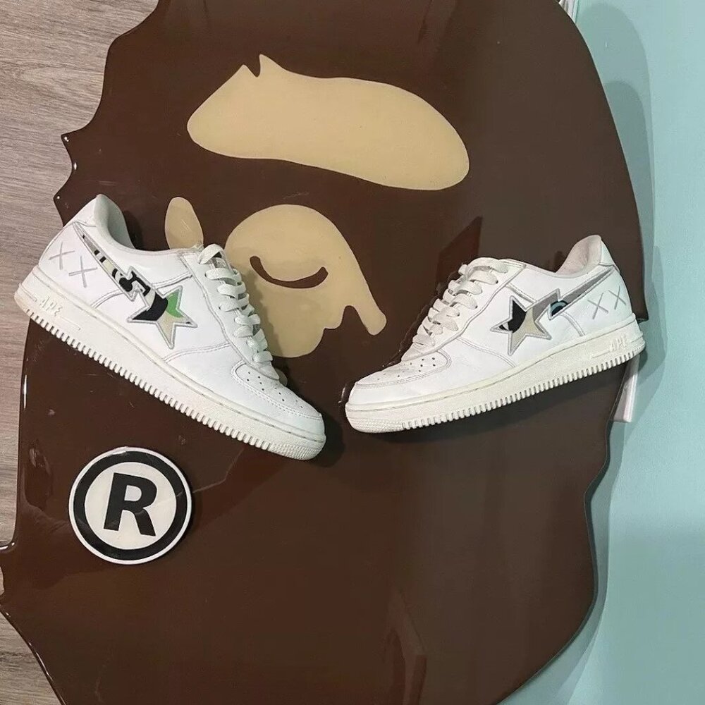 Size 8 - A Bathing Ape Kaws x Bapesta FS-001 Animal Kingdom only one for sale!